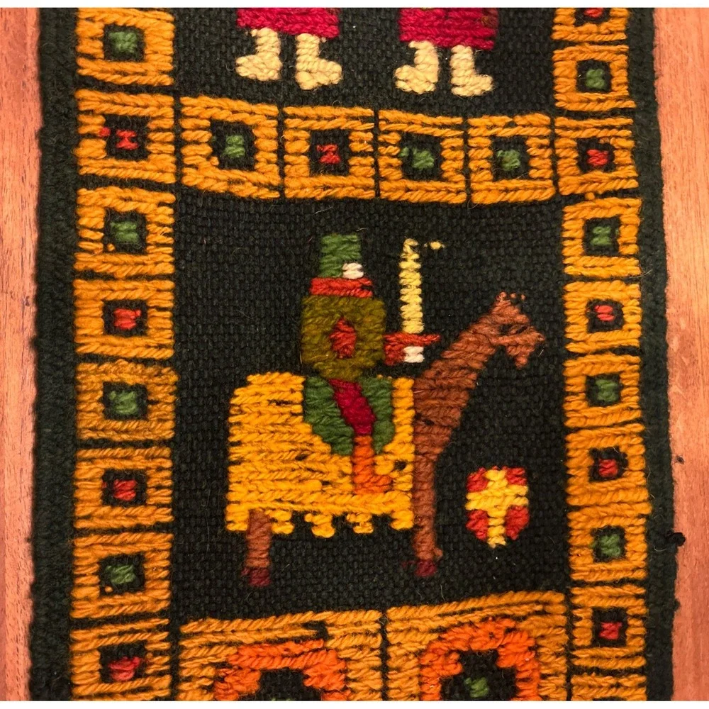 VTG Polish Kilim Wall Hanging Wool